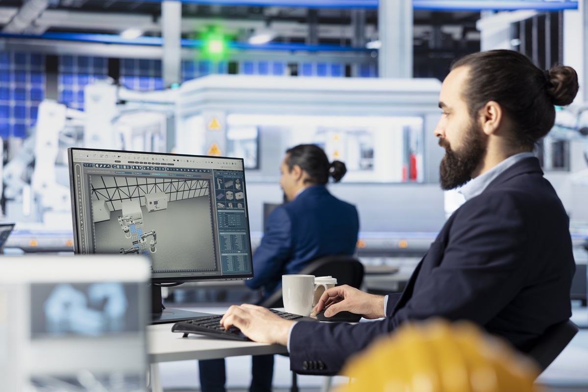 Manager using integrated facility management software