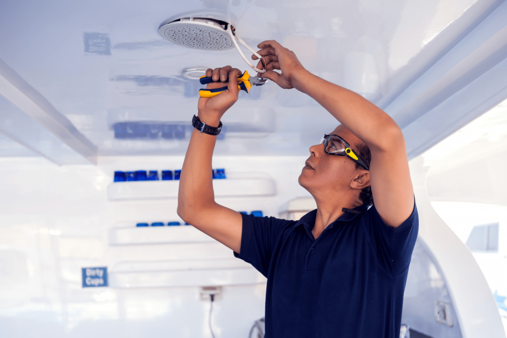 Facility management worker